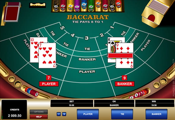 Immagine di anteprima del gioco Baccarat di Microgaming