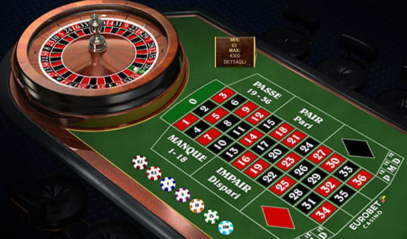 Area di gioco della Premium French Roulette di Playtech.