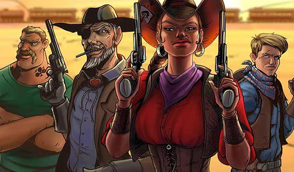 I personaggi della slot Wild Wild West prodotta dalla NetEnt.