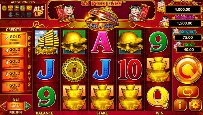 88 Fortunes slot online spelen