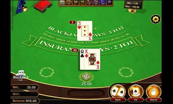 European Blackjack Turbo title from GVG.