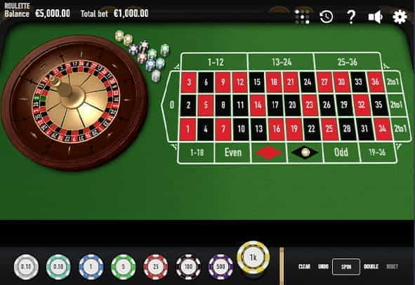 Roulette Nouveau free demo