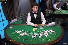 Blackjack live cu dealer real