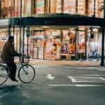 Tokyo street at nighttime.