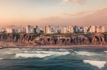 The Miraflores Coast in Peru.