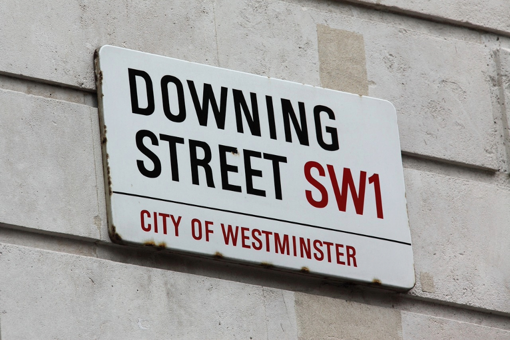 Downing Street Sign in the UK